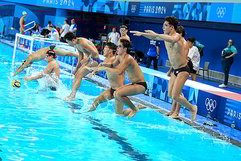 Japanese men's team during training